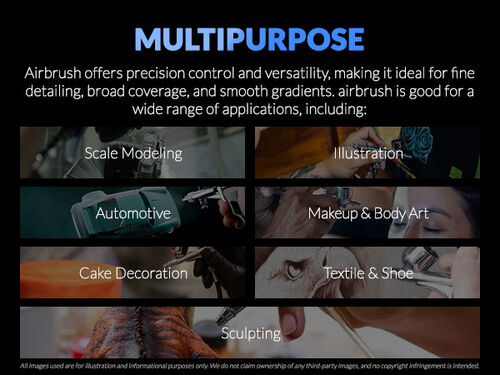 GAALHERI - AIRBRUSH ACE SERIES GHAC- SHALLOWTAIL SD 0.28 & 0.5MM & FAN CAP TRIGGER TYPE DUAL ACTION
