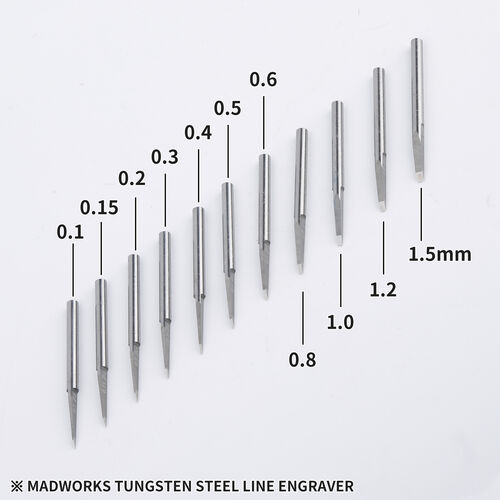 MADWORKS Scribing Chisel Tungsten Round Type Holder - 0,15mm