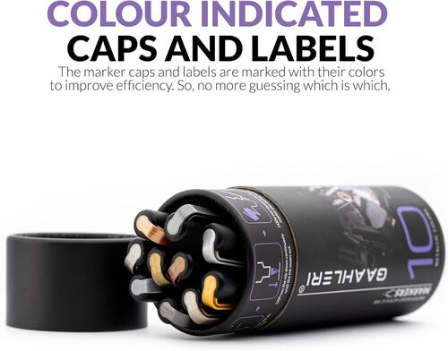 GAAHLERI - METALLIC SERIES MARKER 05 - GUN METAL - 2 UNIT