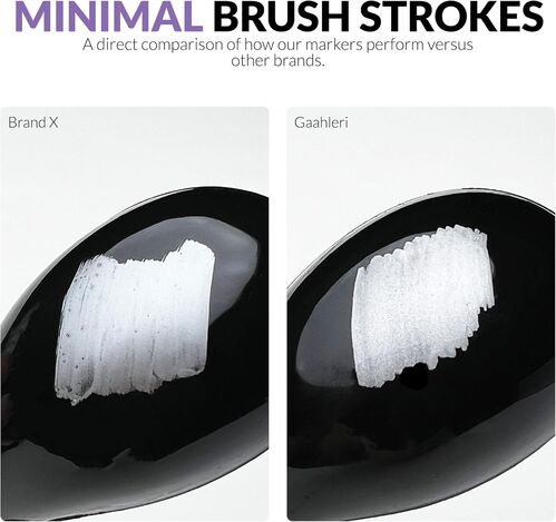 GAAHLERI - METALLIC SERIES MARKER 06 - ZIRCONIUM BLACK - 2 UNIT