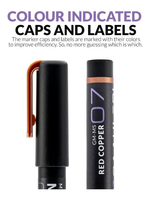 GAAHLERI - METALLIC SERIES MARKER 07 - RED COOPER - 2 UNIT