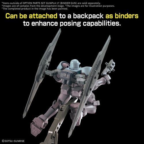 GUNDAM OPTION PARTS -OPS17- GUNPLA 17 BINDER GUN  1/144