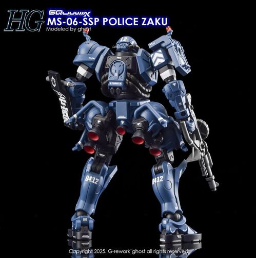 G REWORK - HG - GQ02  POLICE ZAKU GQUUUUUX