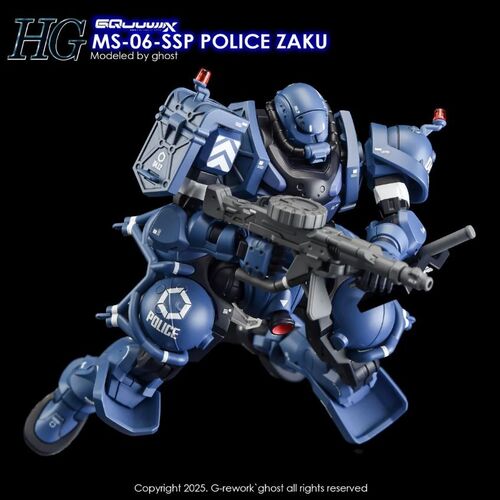 G REWORK - HG - GQ02  POLICE ZAKU GQUUUUUX