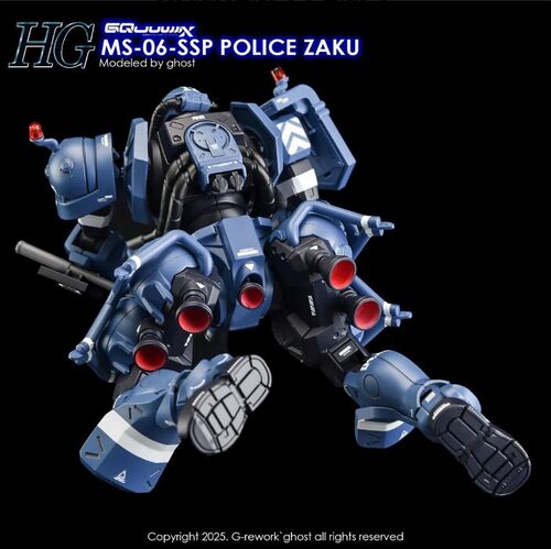 G REWORK - HG - GQ02  POLICE ZAKU GQUUUUUX