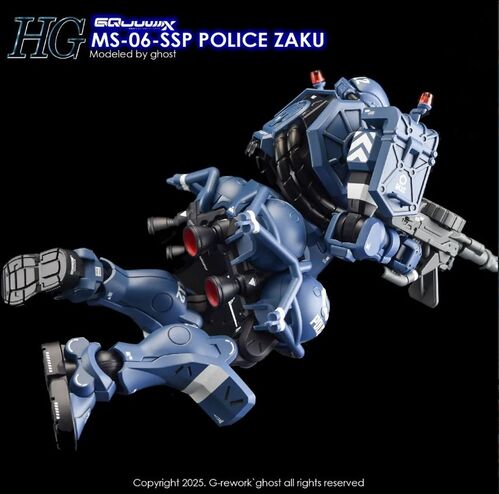 G REWORK - HG - GQ02  POLICE ZAKU GQUUUUUX