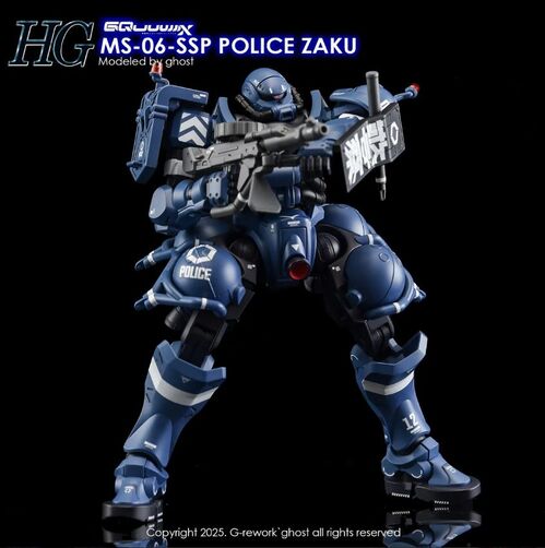 G REWORK - HG - GQ02  POLICE ZAKU GQUUUUUX