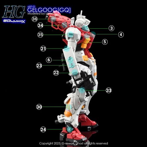 G REWORK - HG - GQ03  GELGOOG ( SUGAI ) GQUUUUUX
