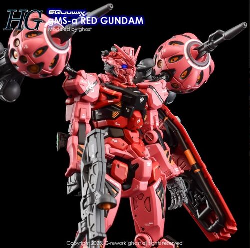 G REWORK - HG - GQ04  GMS-A  RED GUNDAM GQUUUUUX