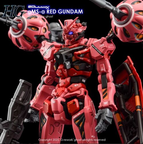 G REWORK - HG - GQ04  GMS-A  RED GUNDAM GQUUUUUX