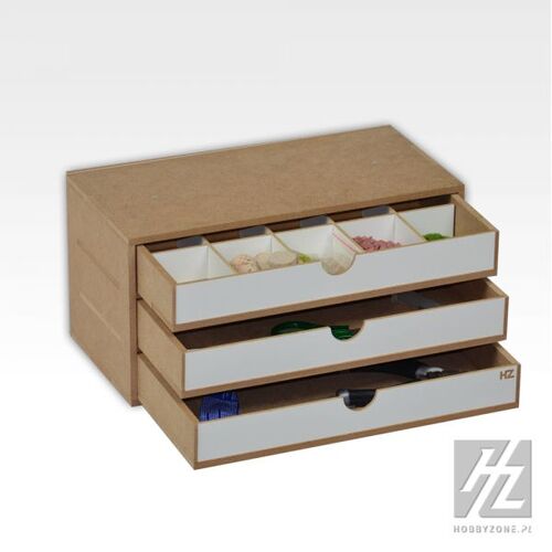 HOBBYZONE - MODULAR ORGANIZER - Drawers Module x3  - 30cm