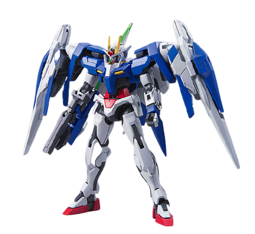 [DAMAGED BOX]  GUNDAM HG 00 -054- GN-0000 + GNR-010 Gundam 00 Raiser + GN Sword III 1/144