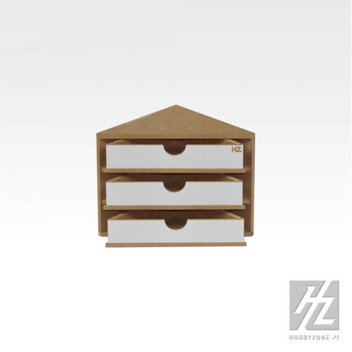 HOBBYZONE - MODULAR ORGANIZER - Ending Corner Drawers Module - 30cm