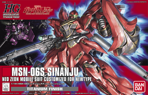 GUNDAM HGUC UC MSN-06S SINANJU TITANINUM FINISH 1/144