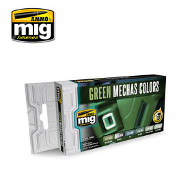 AMMO MIG Acrylic Color Set - Green Mecha Colors AMMO MIG Acrylic Color Set - Green Mecha Colors