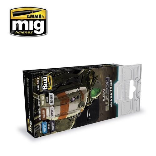 AMMO MIG Acrylic Color Set - Realistic Robots Color Set