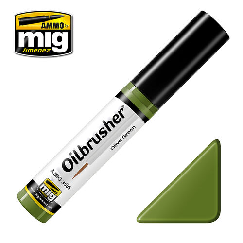AMMO MIG OILBRUSHER - OLIVE GREEN