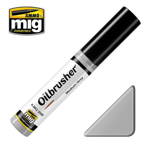 AMMO MIG OILBRUSHER - MEDIUM GREY