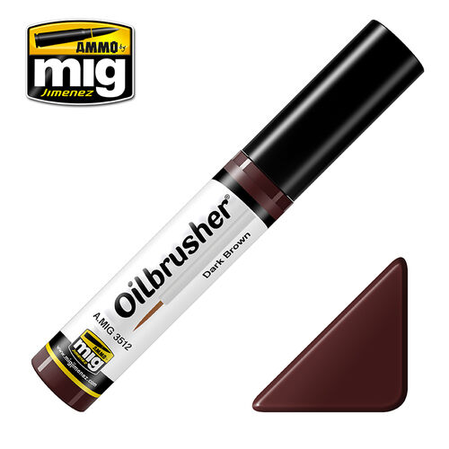 AMMO MIG OILBRUSHER - DARK BROWN