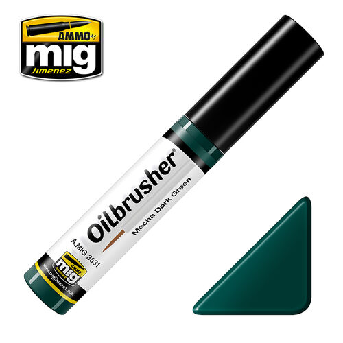 AMMO MIG OILBRUSHER - MECHA DARK GREEN