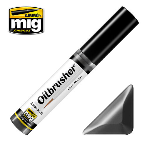 AMMO MIG OILBRUSHER - GUN METAL