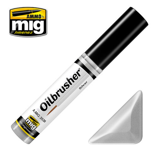 AMMO MIG OILBRUSHER - SILVER