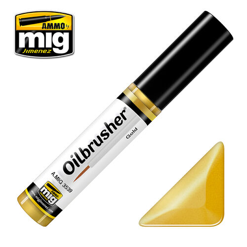 AMMO MIG OILBRUSHER - GOLD