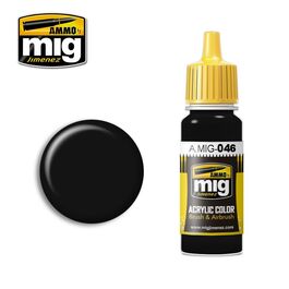 AMMO ACRYLIC -046- MATT BLACK - 17ML AMMO ACRYLIC -046- MATT BLACK - 17ML