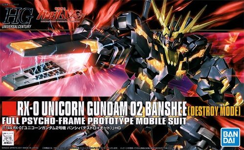 GUNDAM HGUC -134- UC RX-0 UNICORN GUNDAM 02 BANSHEE DESTROY MODE 1/144