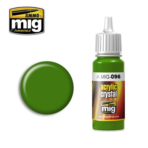 AMMO ACRYLIC -096- CRYSTAL GREEN PERISCOPE  (AND TAIL LIGHT ON) - 17ML
