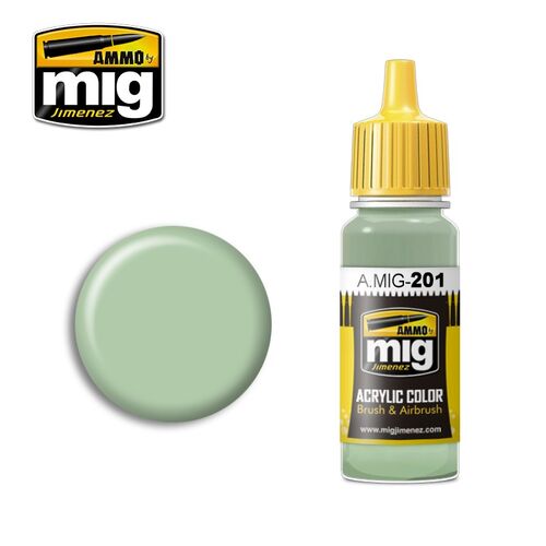 AMMO ACRYLIC -201- FS 34424 LIGHT GRAY GREEN - 17ML