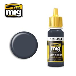 AMMO ACRYLIC -204- FS 36118 MEDIUM GUNSHIP GRAY - 17ML AMMO ACRYLIC -204- FS 36118 MEDIUM GUNSHIP GRAY - 17ML
