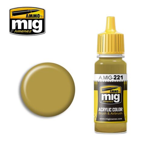 AMMO ACRYLIC -221- FS 33481 ZINC CHROMATE YELLOW - 17ML