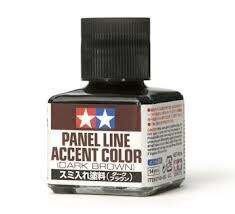 TAMIYA PANEL LINE ACCENT COLOR - DARK BROWN