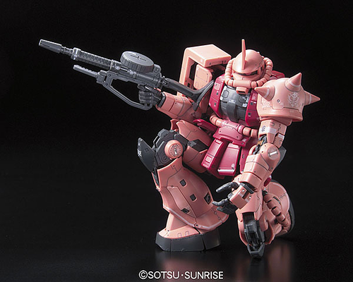 GUNDAM RG -02- MS-06S ZAKU II CHAR AZNABLE CUSTOM MODEL 1/144