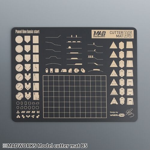 MADWORKS CUTTING MAT B5 WITH PANEL LINES SAMPLES