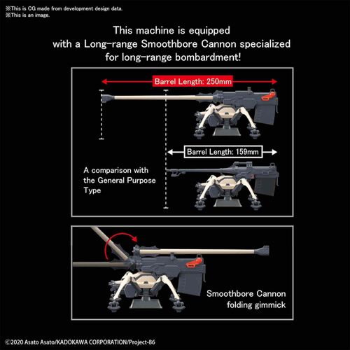 86 -EIGHTY SIX- JUGGERNAUT LONG RANGE CANON 1/48