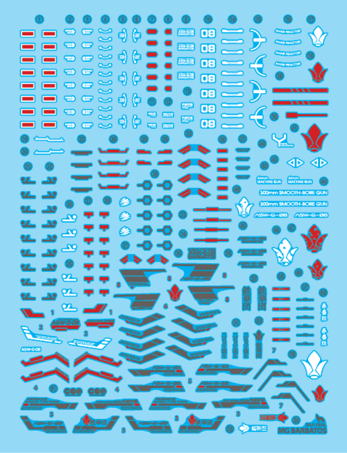 DELPI DECAL - 1/100 - BARBATOS HOLO WATER DECAL