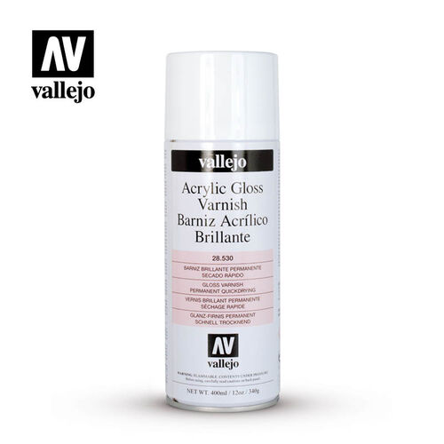 VALLEJO BARNIZ ACRILICO BRILLANTE EN AEROSOL - 400ML