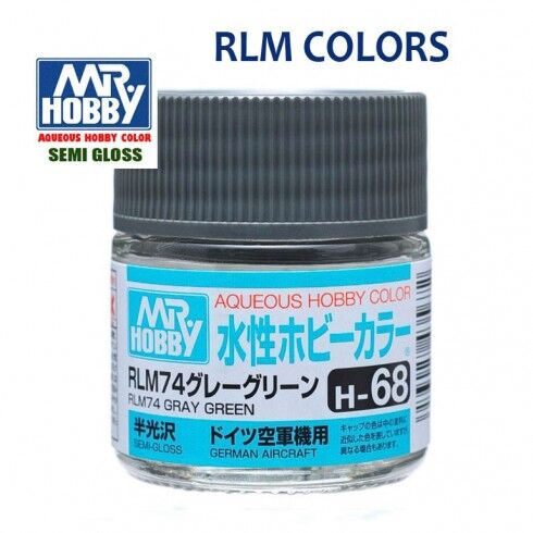 AQUEOUS -H68- RLM74 DARK GRAY -RLM74 GRIS OSCURO- (MR. COLOR) 10ML