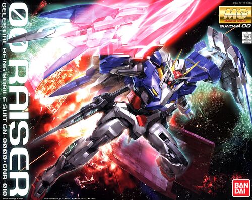 GUNDAM MG -145- 00 -GN-0000 + GNR-010 00 RAISER 1/100