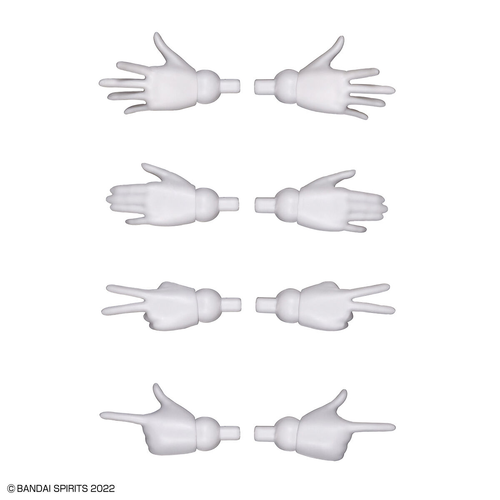 30MS - OPTIONAL HAND PARTS WHITE/BLACK