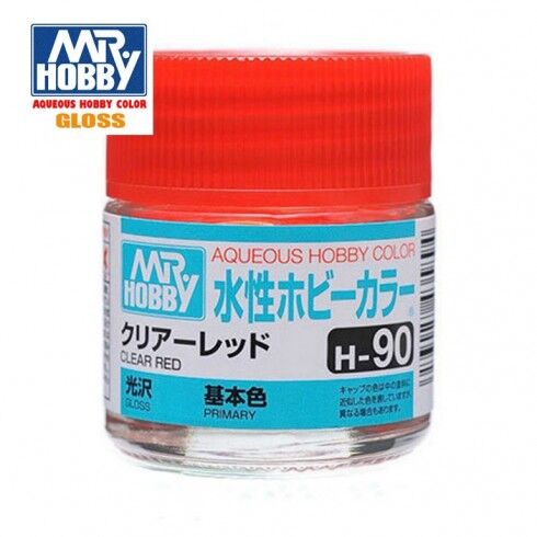 AQUEOUS -H90- CLEAR RED -ROJO CLARO TRANS- (MR. COLOR) 10ML