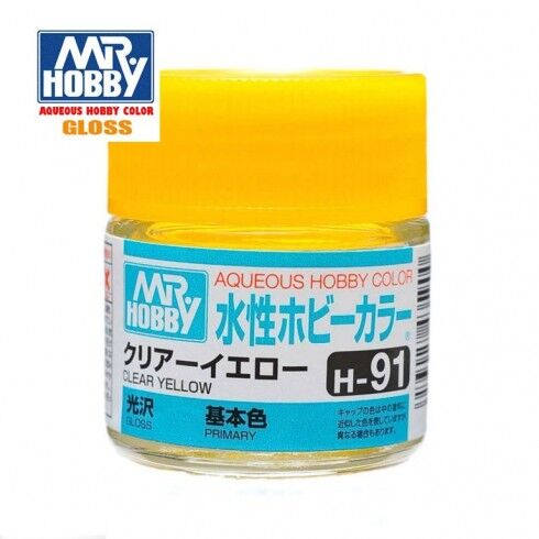 AQUEOUS -H91- CLEAR YELLOW -AMARILLO CLARO TRANS- (MR. COLOR) 10ML