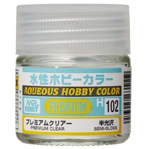 AQUEOUS -H102- PREMIUM CLEAR SEMI-GLOSS (MR.COLOR) 10ML