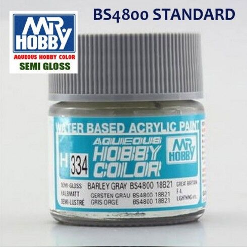 AQUEOUS -H334- BARLEY GRAY BS4800/18B21 -GRIS CEBADA- (MR. COLOR) 10ML
