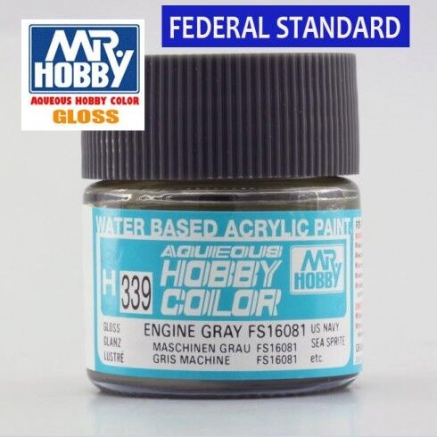 AQUEOUS -H339- ENGINE GRAY FS16081 -- (MR. COLOR) 10ML