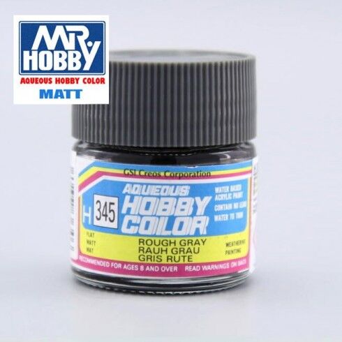 AQUEOUS -H345- ROUGH GRAY -- (MR. COLOR) 10ML