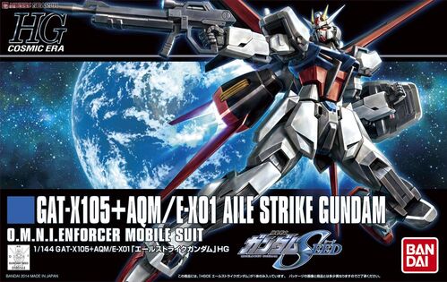 GUNDAM HGCE -171- SEED GAT-X105 + AQM / E-X01 AILE STRIKE 1/144