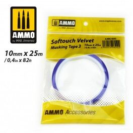AMMO SOFTOUCH VELVET MASKING TAPE 3 (10mm X 25M) AMMO SOFTOUCH VELVET MASKING TAPE 3 (10mm X 25M)